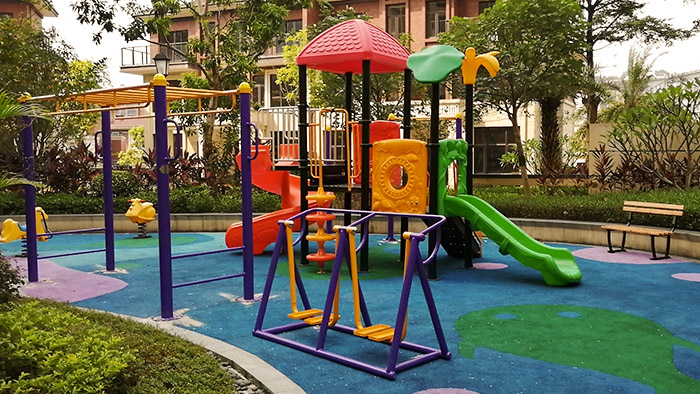 給力牌數字可轉動兒童滑滑梯入住來賓市勝利藝術幼兒園