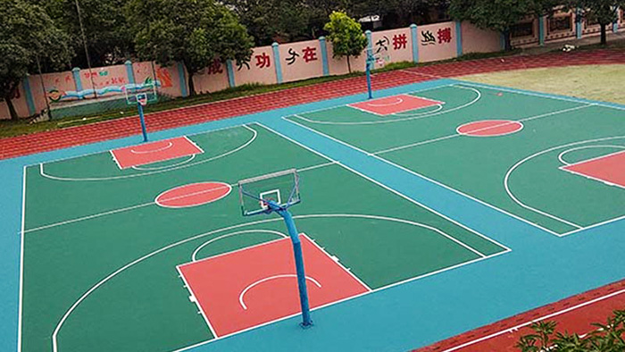 陽江富康小區籃球架舊貌換新顏 燃燒你的卡路里